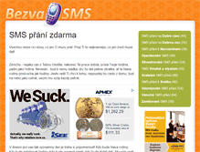 Tablet Screenshot of bezvasms.cz
